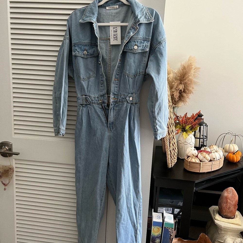 12th Tribe Hendrix Denim Jumpsuit M/L NWT